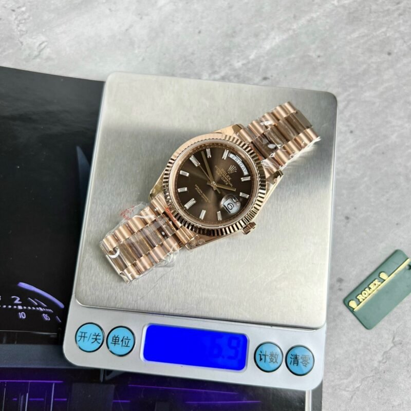 Rolex Day-Date 228235 Best Replica Watch Chocolate Dial GM Factory 40mm - Đồng Hồ Replica 1:1