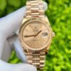 Rolex Day-Date 228235 Pink Dial Stone With Number GM Factory 40mm - Đồng Hồ Replica 1:1
