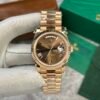 Rolex Day-Date 228235 Rose Gold Chocolate Dial Replica Watch V2 GM Factory 40mm - Đồng Hồ Replica 1:1