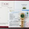 Rolex Day-Date Dial Green Copies Watch Weight 160gram Custom Gold Wrapped 36mm - Đồng Hồ Replica 1:1