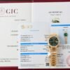 Rolex Day-Date Dial Green Replica Watch Gold Wrapped + Diamonds Moissanite Hong Kong 36mm - Đồng Hồ Replica 1:1