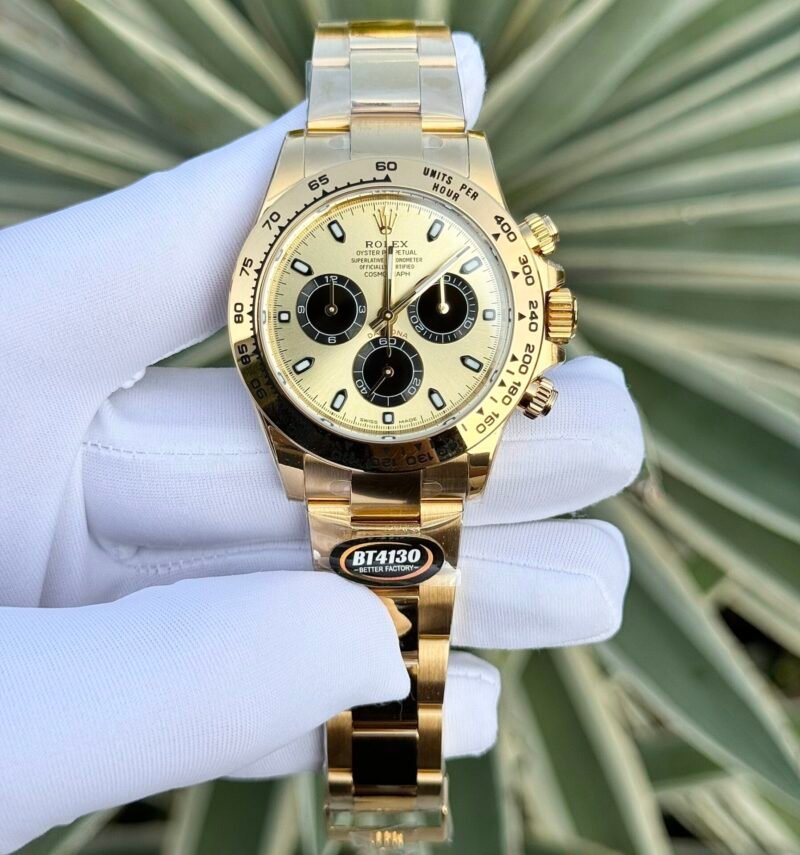 Rolex Daytona 116508 Replica Watch Yellow BT Factory 40mm - Đồng Hồ Replica 1:1
