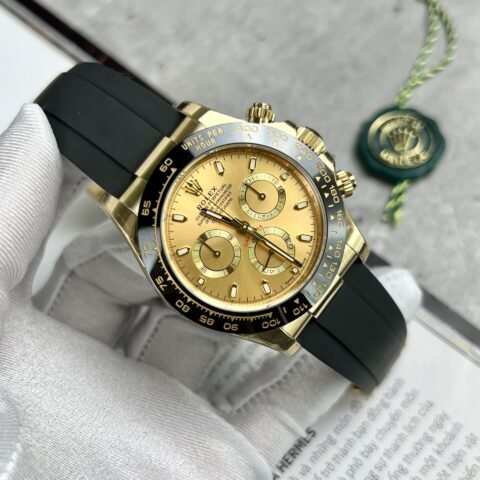 Rolex Daytona 116518LN Replica 1:1 Watch Yellow Gold Dial BT Factory 40mm - Đồng Hồ Replica 1:1