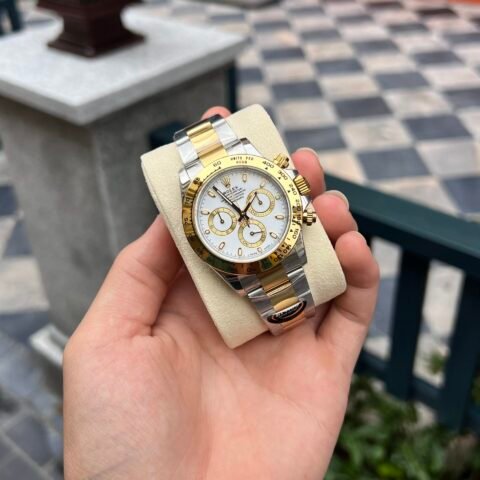 Rolex Daytona 126503 Best Replica Watch Demi Yellow BT Factory 40mm - Đồng Hồ Replica 1:1