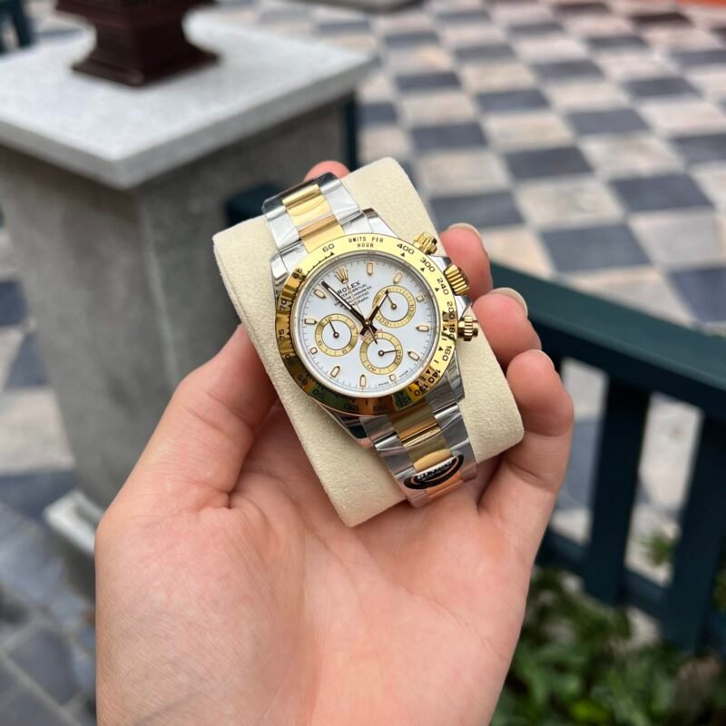 Rolex Daytona 126503 Best Replica Watch Demi Yellow BT Factory 40mm - Đồng Hồ Replica 1:1