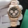 Rolex Daytona 126505 Rose Gold Best Replica Watch Black Dial 40mm - Đồng Hồ Replica 1:1