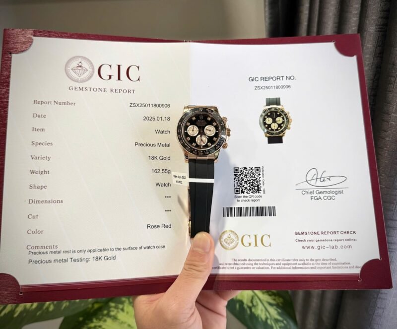 Rolex Daytona 126515 Dial Black Replica Watch Weight 163Gram Custom Gold Wrapped 40mm - Đồng Hồ Replica 1:1