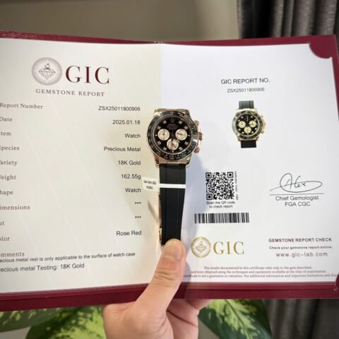Rolex Daytona 126515 Dial Black Replica Watch Weight 163Gram Custom Gold Wrapped 40mm - Đồng Hồ Replica 1:1