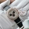 Rolex Daytona Best Clone Watches 18K Gold Wrapped + Diamonds Moissanite Baguette 40mm - Đồng Hồ Replica 1:1