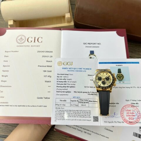 Rolex Daytona Best Replica Watch Gold Wrapped Custom 40mm - Đồng Hồ Replica 1:1