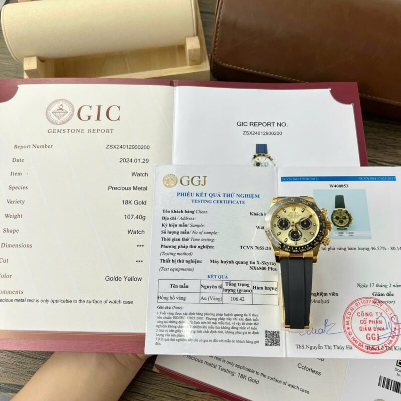 Rolex Daytona Best Replica Watch Gold Wrapped Custom 40mm - Đồng Hồ Replica 1:1