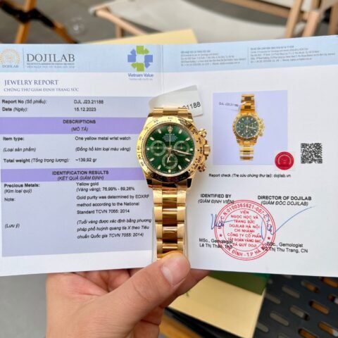 Rolex Daytona Loki Gold Wrapped Highest Quality Replica Watch 40mm - Đồng Hồ Replica 1:1
