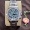 Rolex Daytona Replica Watch Custom 18K Solid White Gold Baguette Diamonds 40mm - Đồng Hồ Replica 1:1