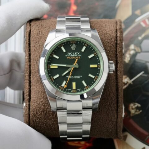 Rolex Milgauss 116400GV Best Replica Watch Oyster Strap VS Factory 40mm - Đồng Hồ Replica 1:1