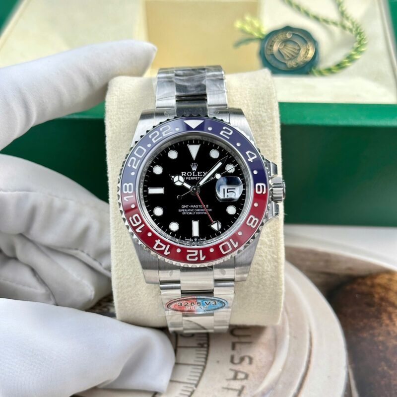 Rolex Pepsi GMT-Master II 126710blro Replica 11 Watch Oyster Strap Clean Factory V3 40mm - Đồng Hồ Replica 1:1