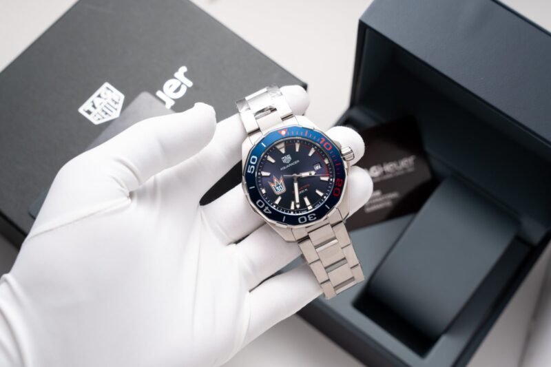 Tag Heuer Fake Watch Aquaracer Henrik Lundqvist Blue Dial 43mm - Đồng Hồ Replica 1:1