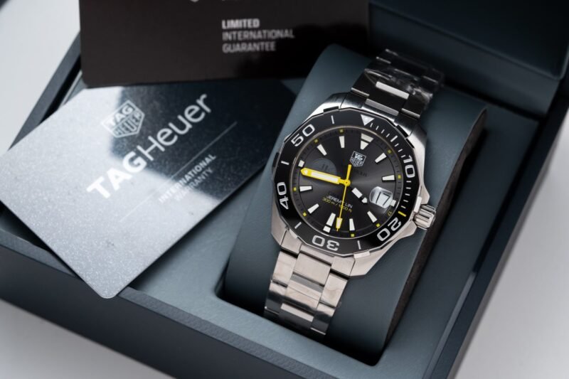 Tag Heuer Replica Watch Aquarace Ceramic Rim Metal Wire 43mm - Đồng Hồ Replica 1:1