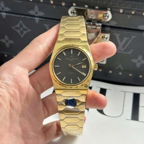 Vacheron Constantin Historiques 222 Replica Watches Dial Black 8F Factory 37mm - Đồng Hồ Replica 1:1
