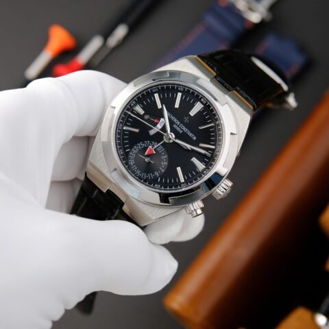 Vacheron Constantin Overseas Dual Time 7900V Replica Watch Black Dial PZ Factory 41mm - Đồng Hồ Replica 1:1