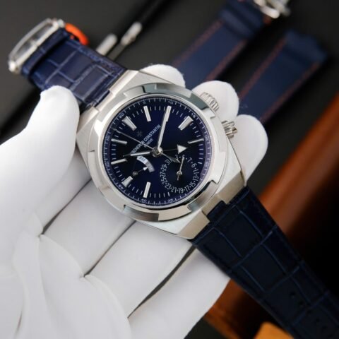 Vacheron Constantin Overseas Dual Time 7900V Replica Watch Blue Dial PZ Factory 41mm - Đồng Hồ Replica 1:1